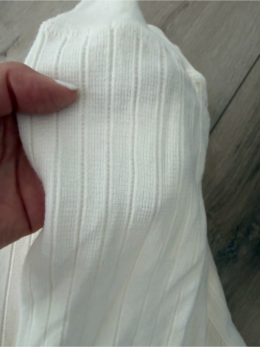 Men's Ribbed Knit  long sleeve shirt Cream. New   Designer